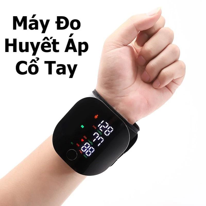 Máy Đo Huyết Áp Cổ Tay - Dụng Cụ Đo Huyết Áp Cao Cấp Tự Động Màn Hình Led - Sạc Pin - Phát Sóng Giọng Nói