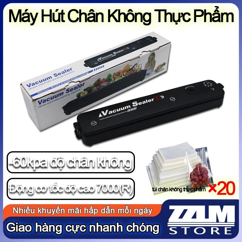 Máy Hút Chân Không Thực Phẩm Kèm Hàn Miệng Túi, Tặng Kèm 20 Túi Hút - Bảo hành miễn phí