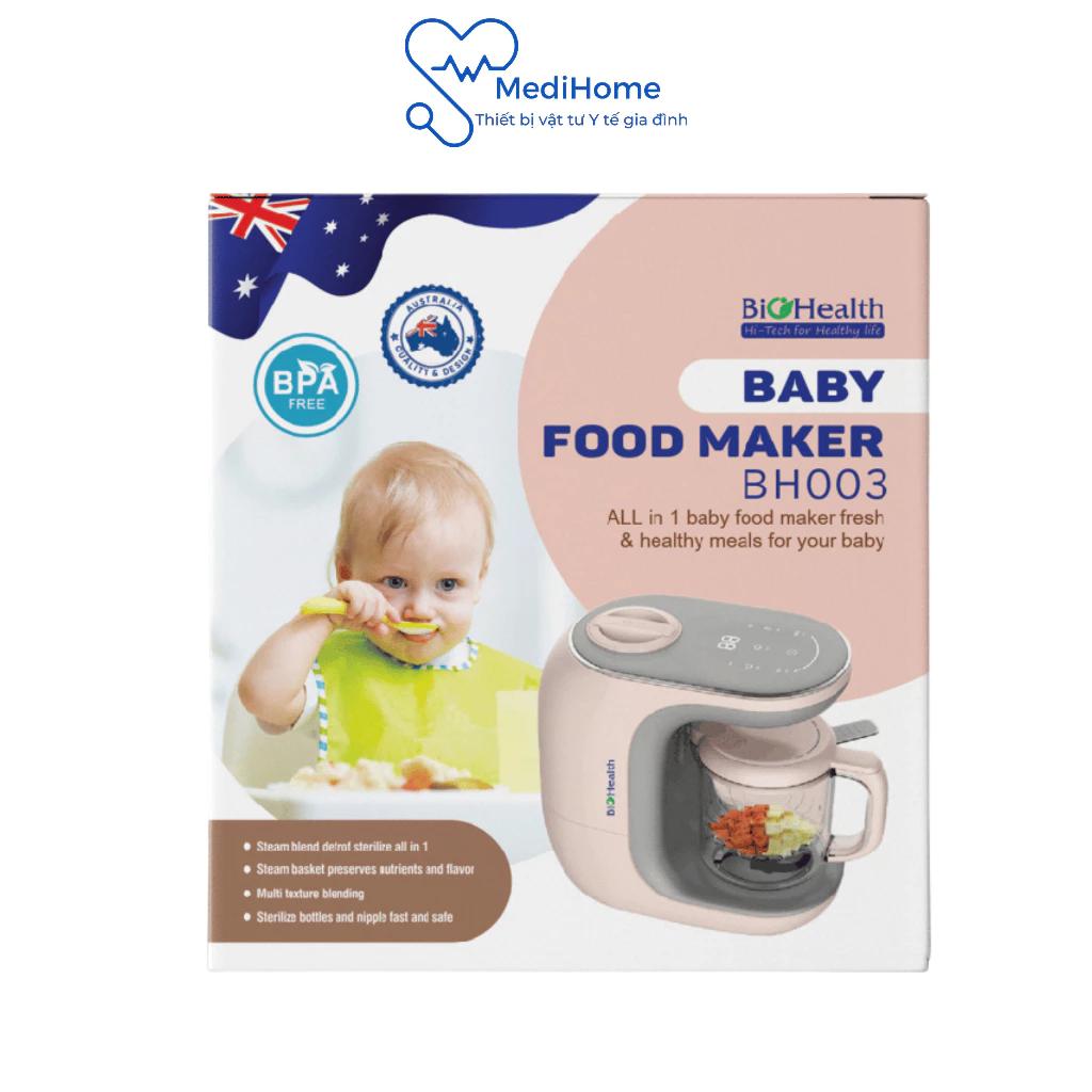 Máy làm thức ăn dặm cho bé BioHealth BH003 tích hợp nhiều tính năng - MediHome