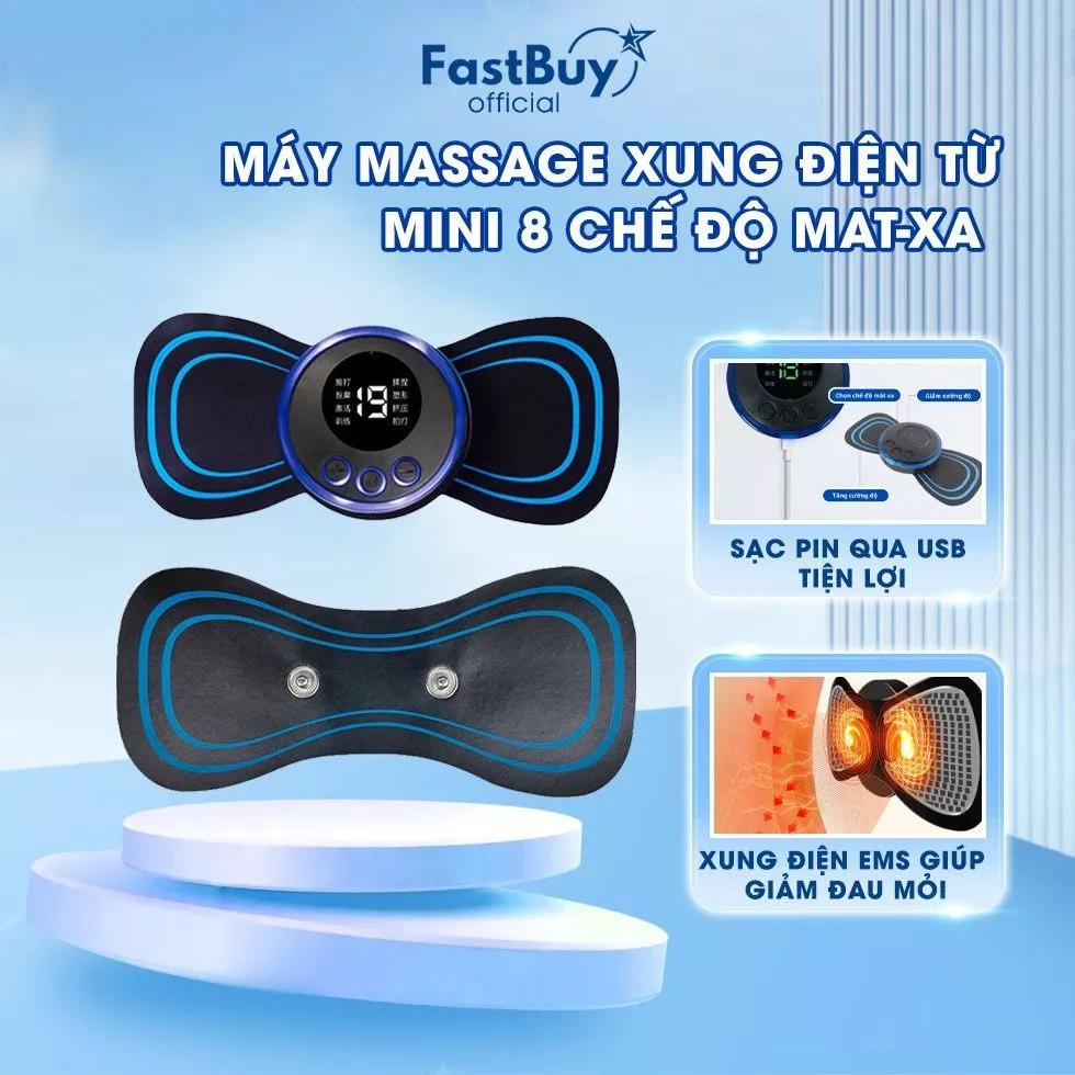 Máy Massage Xung Điện Cánh Bướm 8 Chế Độ Giúp Giảm Đau Nhức Cổ Vai Gáy, Bắp Tay, Lưng Hiệu Quả