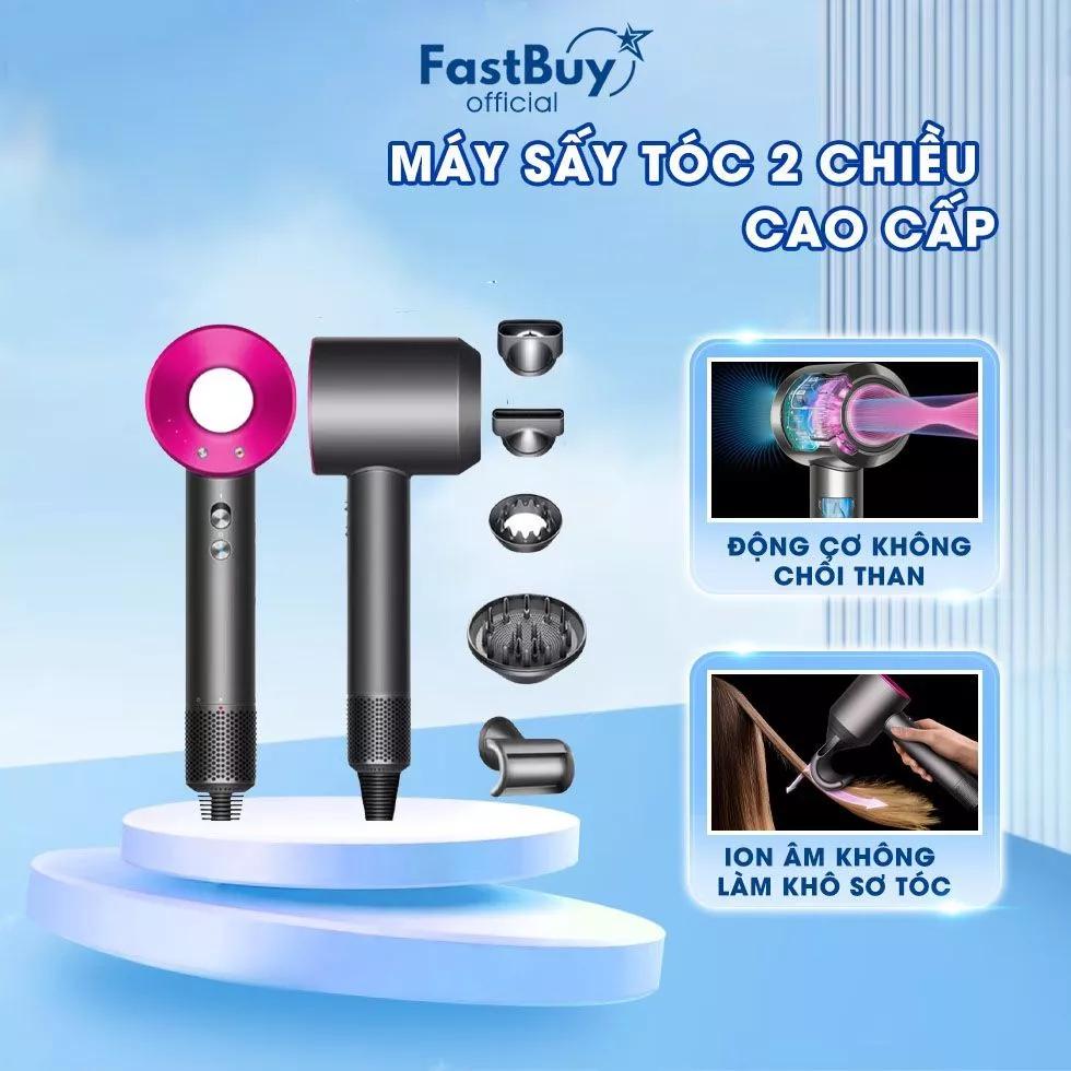 Máy Sấy Tóc Ion Âm Công Suất Mạnh 2200W, Sấy Khô Nhanh, Tiết Kiệm Điện Năng,Bảo Vệ Tóc Khỏi Hư Tổn + Tặng 5 Phụ Kiện