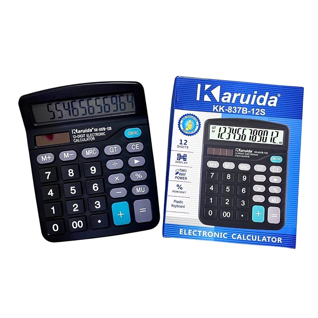 Máy Tính Cầm Tay Mini Karuida KK-837B-12S Sử Dụng Năng Lượng Mặt Trời Và Pin - Văn Phòng Phẩm Giá Rẻ