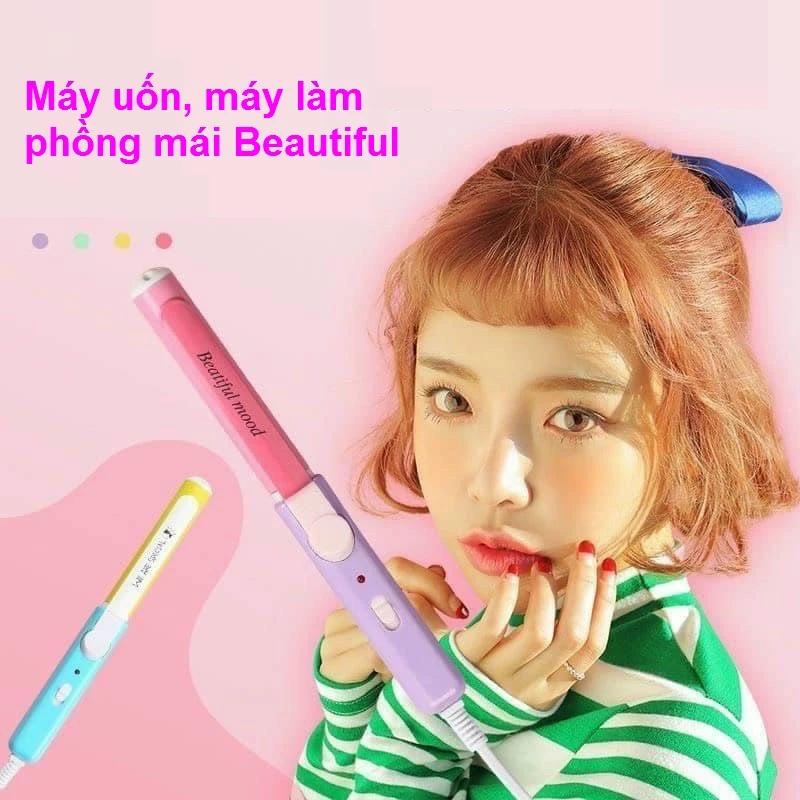 Máy Uốn Tóc Xoăn Mini, Uốn Mái, Làm Xoăn Tóc, Xoăn Sóng Tại Nhà Beautiful