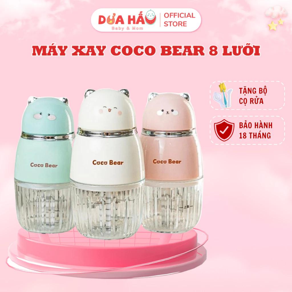 Máy Xay Coco Bear Mimi 8 Lưỡi Dao Chuyên Dụng Cho Bé Ăn Dặm Nhuyễn