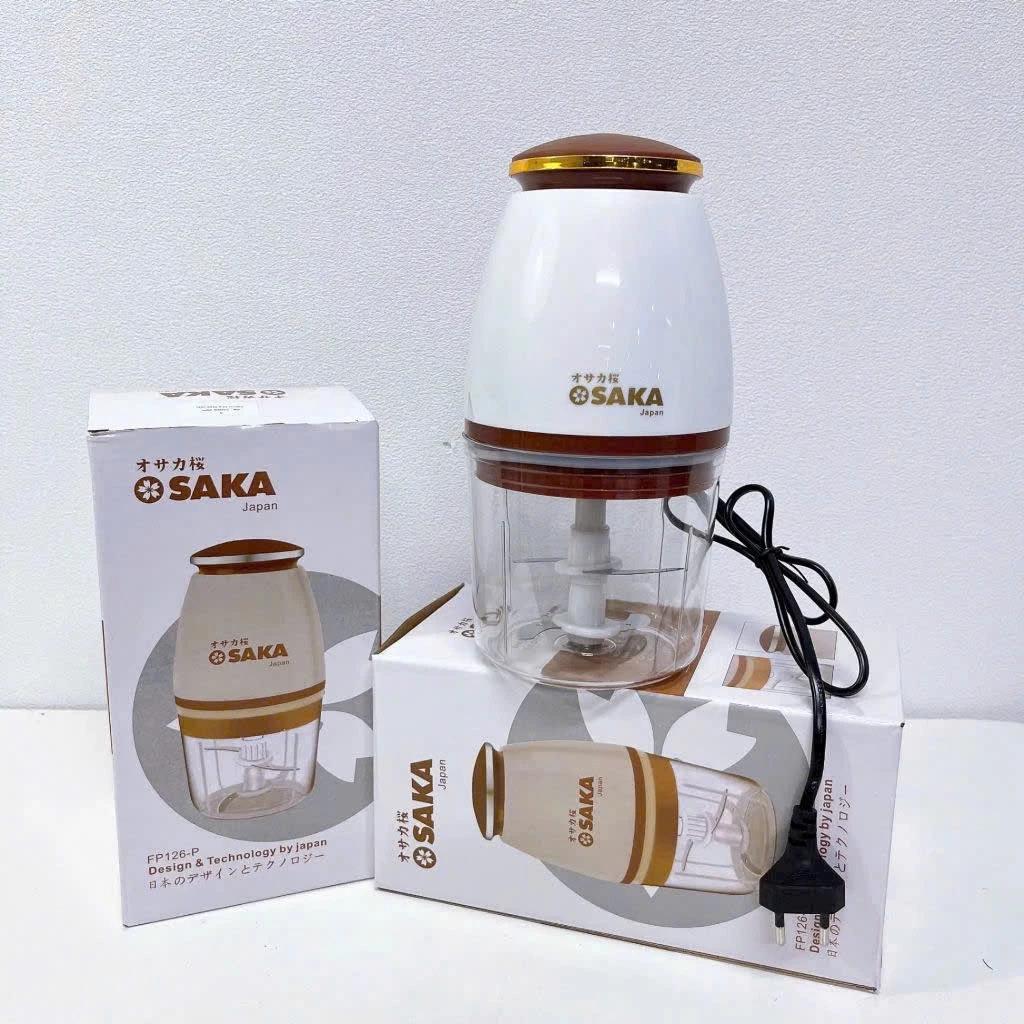 Máy xay tỏi ớt, xay thịt đa năng Osaka Japan nắp nâu