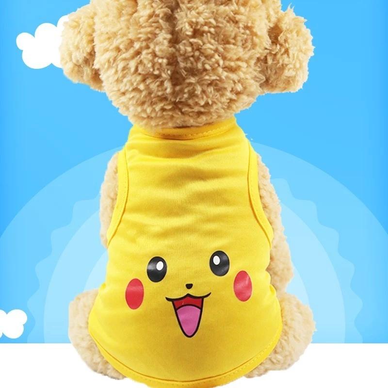Mèo / Chó Hoạt Hình In Họa Tiết Top Nhỏ Và Vừa Chó Teddy Quần Áo Thú Cưng Thoáng Khí Tank Top