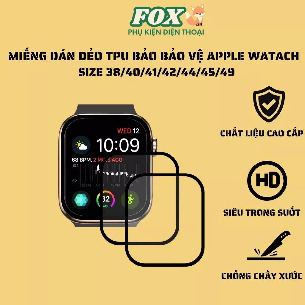 Miếng Dán Dẻo TPU Chống Xước Bảo Vệ Màn Hình AppleWatch Series 7/SE/6/5/4/3/2/1 38 40 41 42 44 45 49