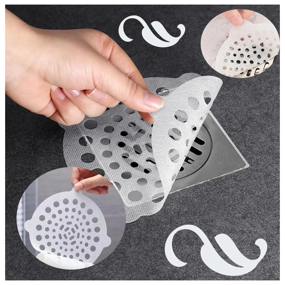 Miếng dán lọc rác nhà tắm (set 10 miếng) lưới dán lọc tóc chống tắc nghẽn thoát nước nhanh tiện lợi
