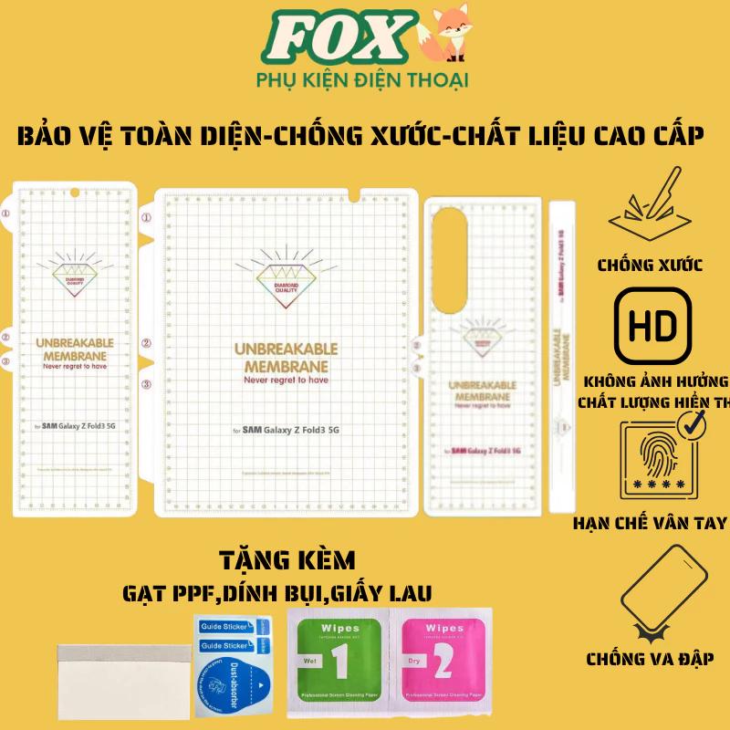 Miếng dán PPF z fold 3 z fold 4 z fold 5 z fold 6 bảo vệ toàn diện