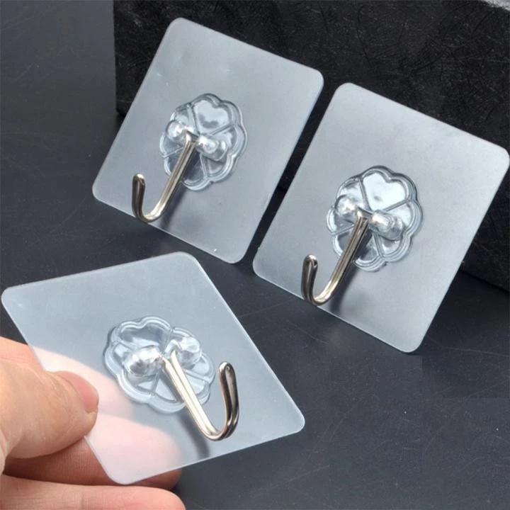 Móc dán tường chịu lực, móc trong suốt treo đồ siêu dính chắc chắn bền rẻ - Đồ gia dụng tiện ích