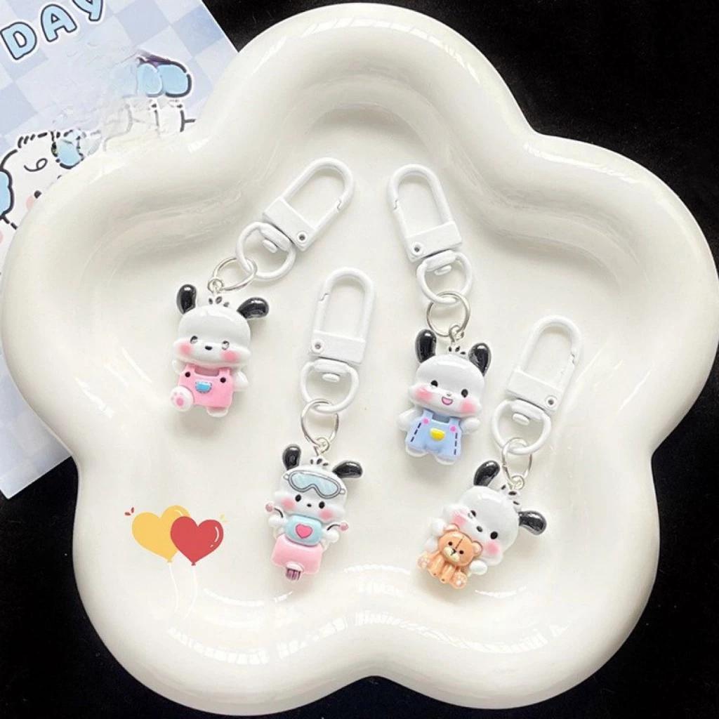 Móc khoá Chó Mèo Hoạt Hình Mini Dễ Thương, móc khóa xịn đeo balo, túi xách phụ kiện trang trí