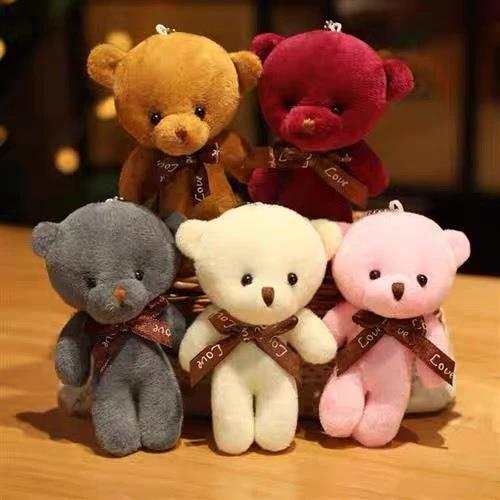 Móc Khoá Gấu Bông Mini Chất Liệu PP Cotton Mềm Mịn, Phù Hợp Treo Balo, Chìa Khóa, Túi Xách , Mẫu Mã Đa Dạng Dễ Thương