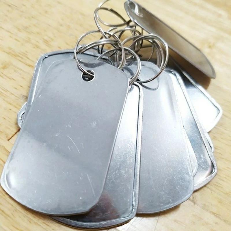 Móc khóa thẻ bài dụng cụ cạo gió inox - massage trị liệu
