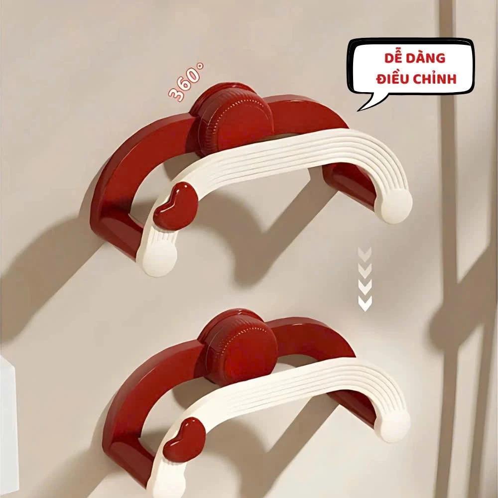 Móc treo chậu nhà tắm hút chân không trái tim - giá treo chậu giá treo thau chậu móc treo thau chậu MC07