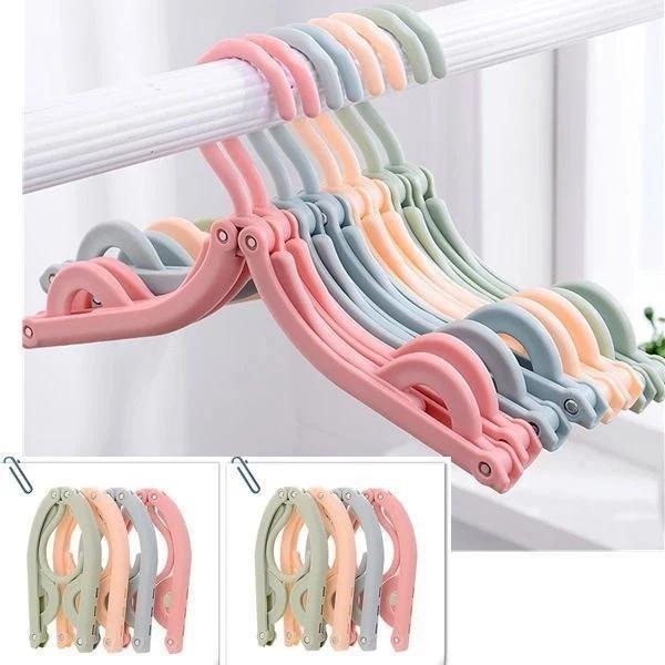 Móc treo quần áo đa năng (2 nấc) móc nhựa mini gấp gọn thông minh tiện lợi