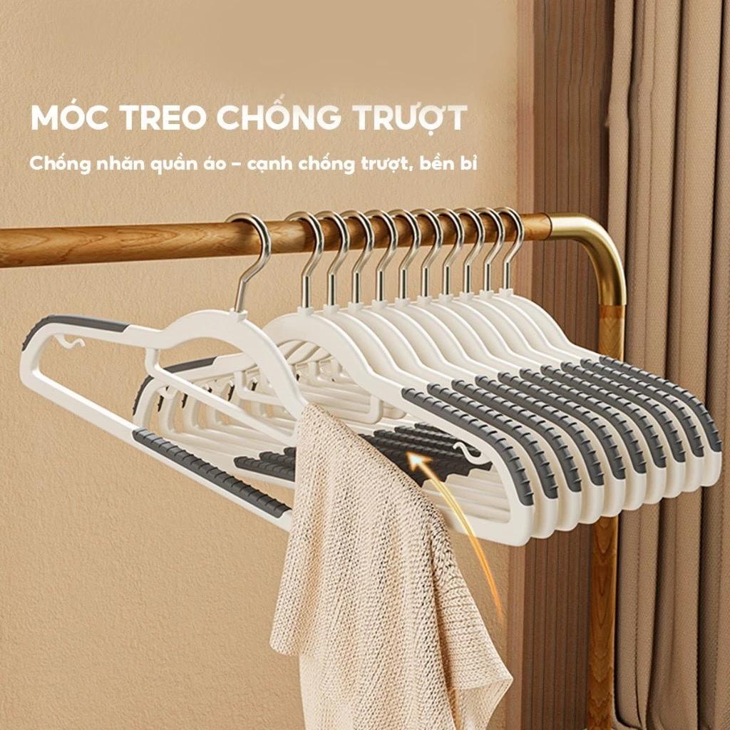 Móc treo quần áo khô và ướt đa năng chất liệu nhựa chống trượt, tiện lợi, cao cấp, có khả năng chịu tải mạnh