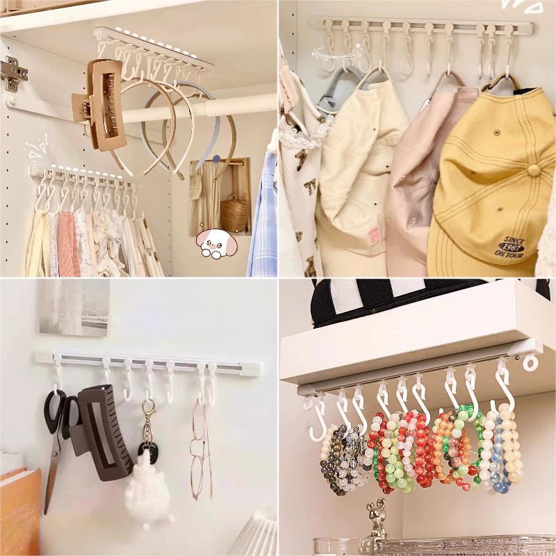 Mũ Đơn Giản Móc Bảo Quản Đường Sắt Trượt Sáng Tạo Móc Bảo Quản Hộ Gia Đình Mũ Móc