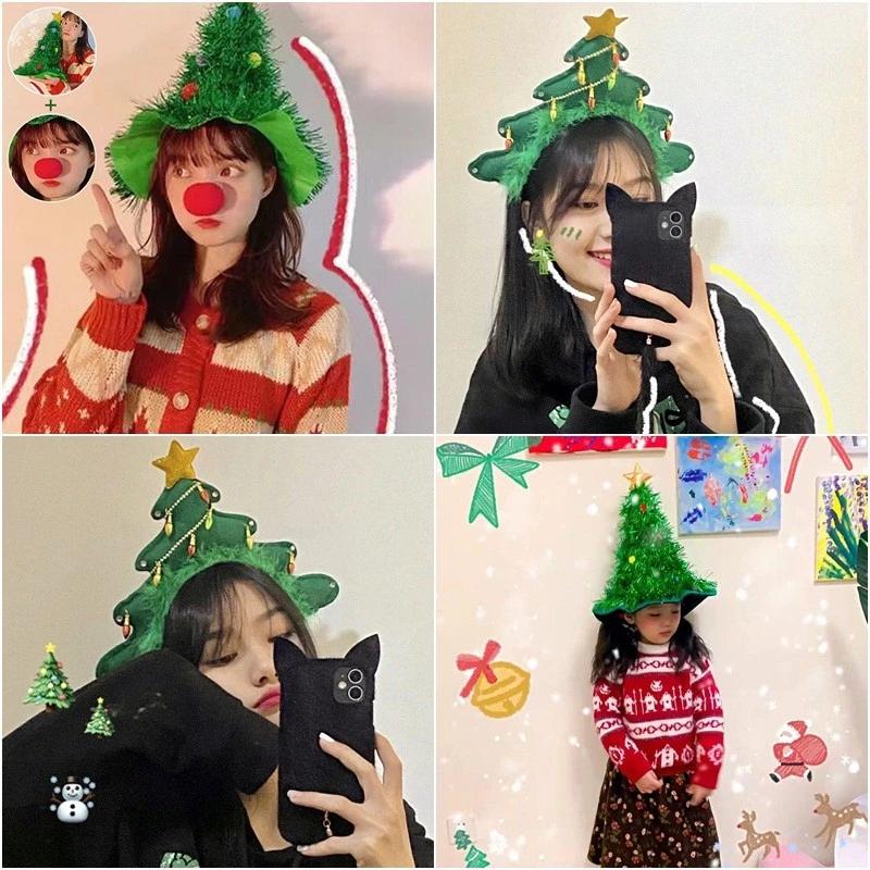 Mũ hình cây thông Noel Băng đô Giáng sinh thời trang Đảng sáng tạo Ảnh Prop