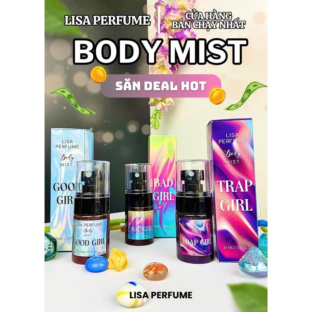 MUA 1 TẶNG 1, MUA 2 TẶNG 2 BODY MIST NAM, NỮ 30ML NHỎ GỌN, RẺ, LƯU HƯƠNG LÂU, HƯƠNG THƠM NHẸ NHÀNG DỄ SỬ DỤNG