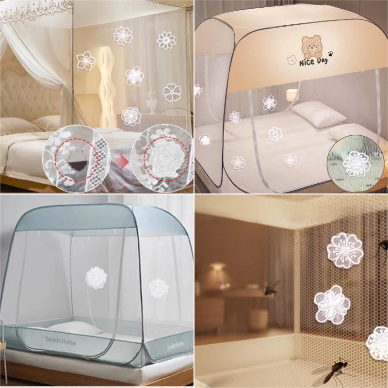 Muỗi Lưới Vải Miếng Dán Ren Hoa Thủ Công Trang Trí Quần Áo Thời Trang