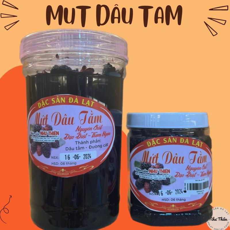 MỨT DÂU TẰM TƯƠI NHÀ LÀM-ĐẶC SẢN ĐÀ LẠT NHƯ THIÊN