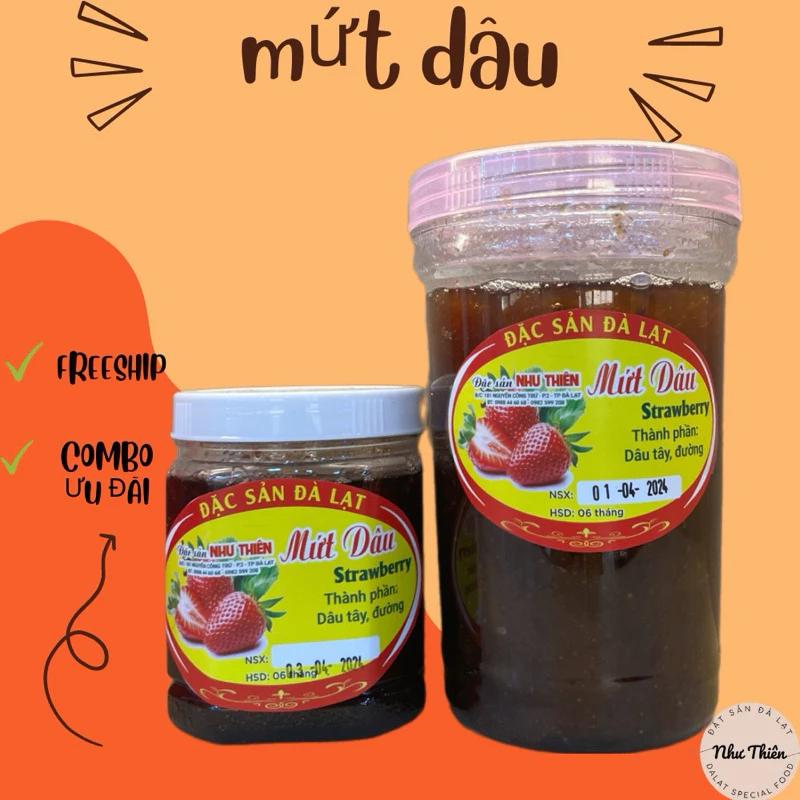 MỨT DÂU TÂY TƯƠI NHÀ LÀM -ĐẶC SẢN ĐÀ LẠT NHƯ THIÊN