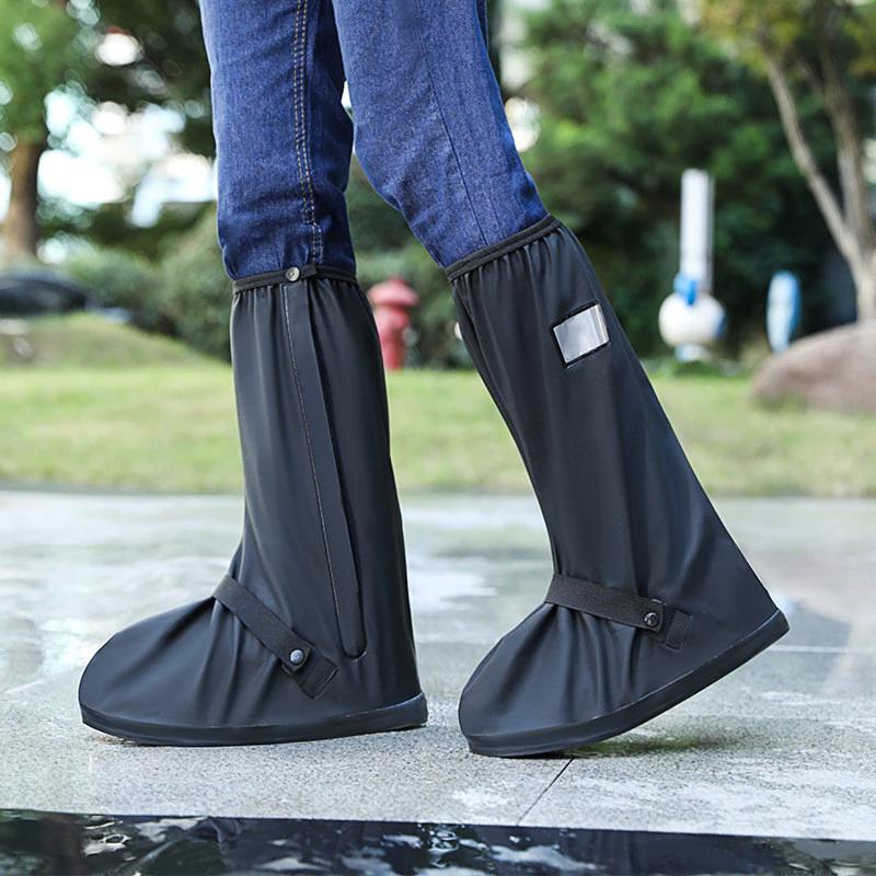 Nắp Boot Mưa Dày Ống Cao, Giày Nước Chống Trơn Trượt Chống Mài Mòn
