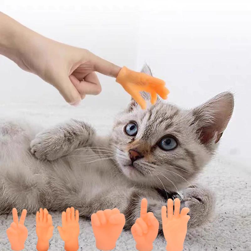 Nắp Ngón Tay Nhỏ Tiktok Năm Ngón Tay Mở Lòng Bàn Tay Mini Ngón Tay Nhỏ Trêu chọc Mèo Đồ Chơi Nhỏ Sáng Tạo Ngộ nghĩnh