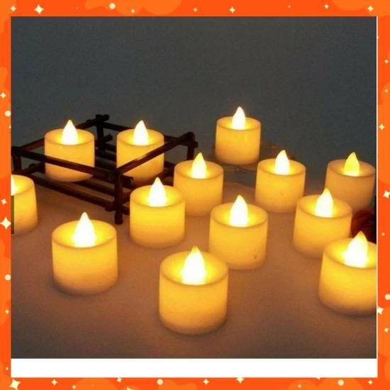 Nến điện tử nến mini đèn led trang trí decor shop, lễ tết, sinh nhật có sẵn pin kèm theo