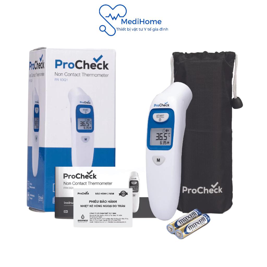 Nhiệt kế điện tử hồng ngoại Procheck FR1DQ1 đo trán, đo đa năng tự động chính xác trong 1s - Bảo hành 2 năm- MediHome