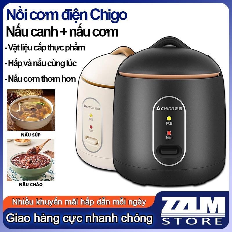 Nồi Cơm Điện Mini Chigo Chính Hãng,nấu hầm súp cháo đa năng, dung tích 1,2L phù hợp cho 2 người ăn HC3 HOT