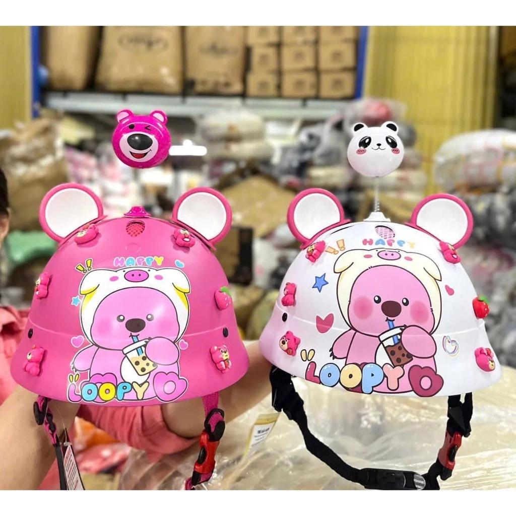 Nón bảo hiểm labubu cho bé - mũ bảo hiểm cho bé - nón bảo hiểm cho bé