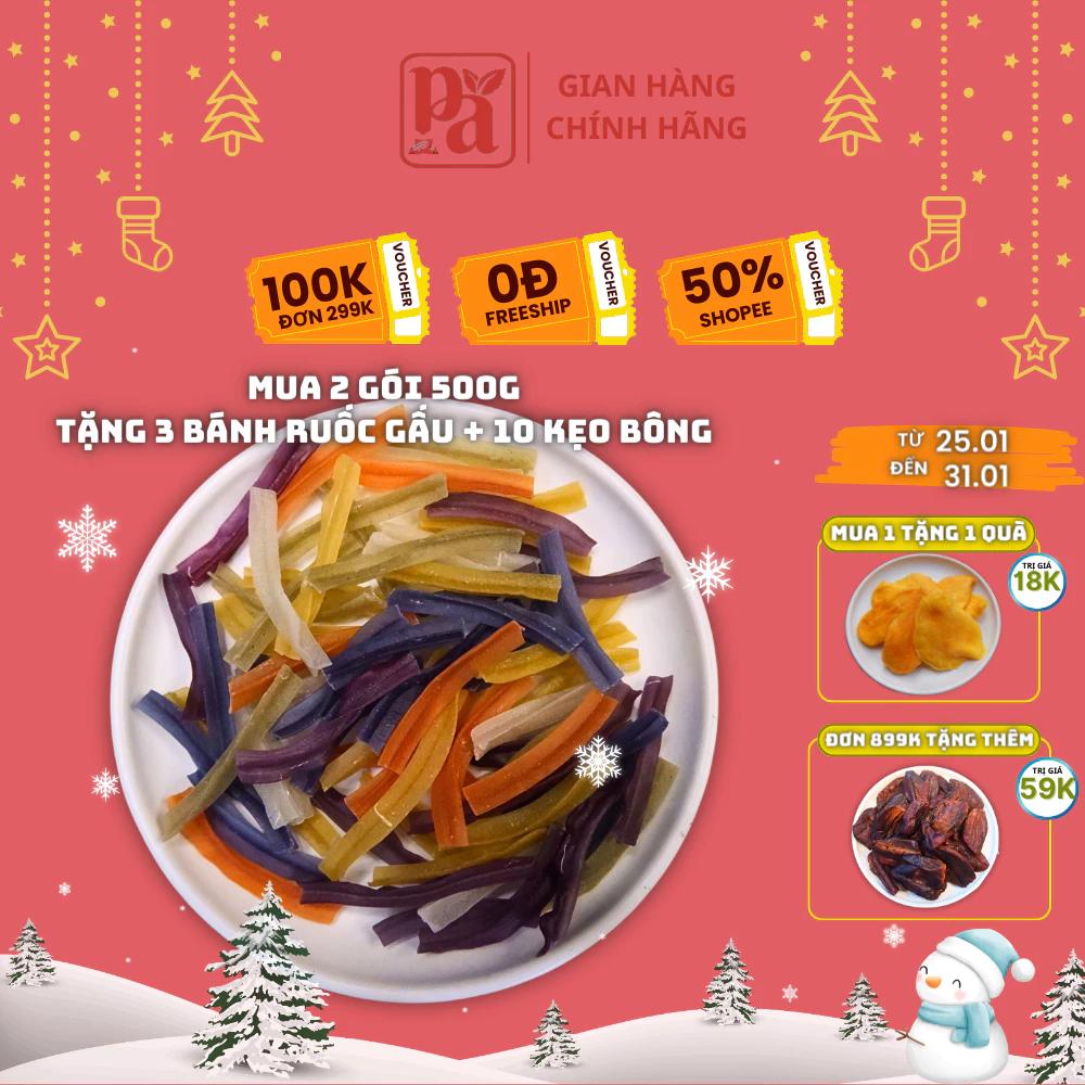 Nui ngũ sắc Phú An Healthy Foods nui rau củ nui gạo lứt gói 500g dành cho người ăn kiêng, giảm cân