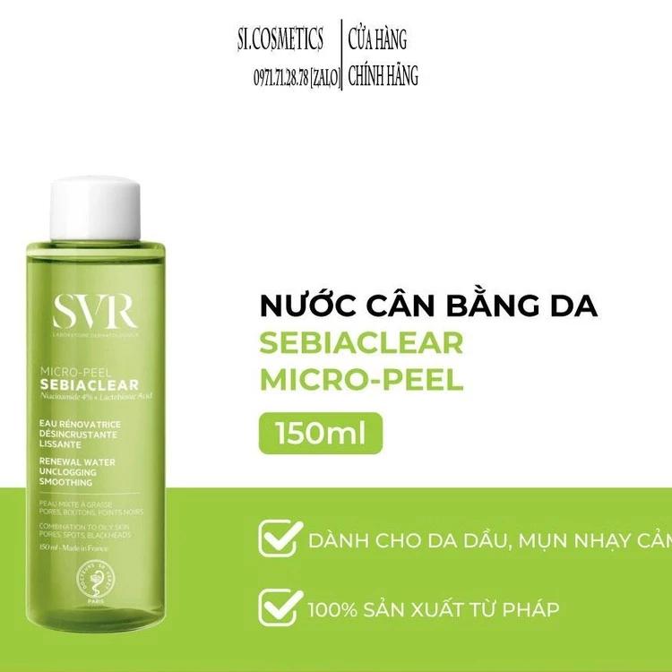 Nước cân bằng da dành cho da dầu, mụn SVR SEBIACLEAR MICRO-PEEL 150ml