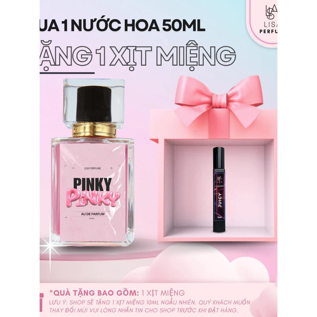 NƯỚC HOA 50ML LISAPERFUME CHÍNH HÃNG. MUA 1 TẶNG 1 XỊT MIỆNG 10ML THƠM LÂU 6-8H TỎA HƯƠNG XA, MÙI HƯƠNG NHẸ DỊU.