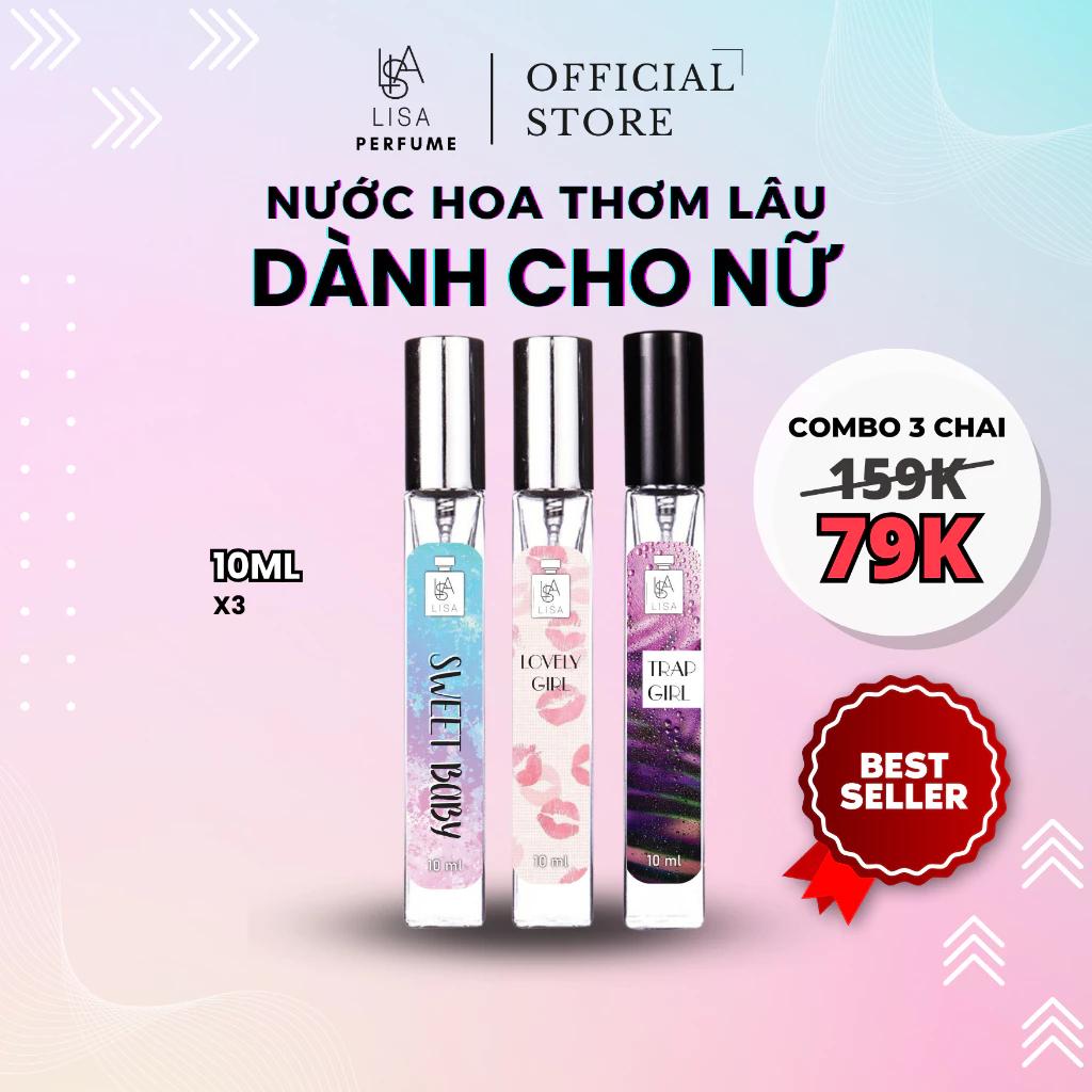 NƯỚC HOA LISAPERFUME CHÍNH HÃNG LƯU HƯƠNG LÂU. MÙI HƯƠNG ĐA DẠNG LỰA CHỌN, TIỆN DỤNG DẼ SỬ DỤNG.