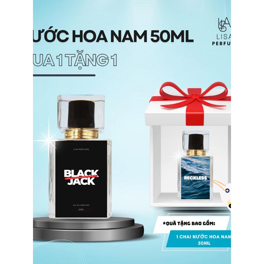 NƯỚC HOA NAM 50ML LISAPERFUME CHÍNH HÃNG. MUA 1 TẶNG 1 NƯỚC HOA NAM 50ML THƠM LÂU 6-8H, HƯƠNG THƠM DỊU NHẸ DỄ CHỊU