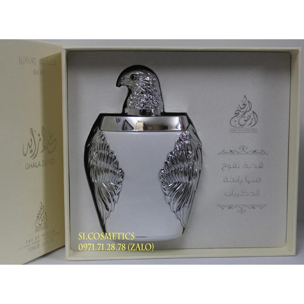 Nước Hoa Nam Đại bàng trắng Ghala Zayed Luxury Silver 100ml