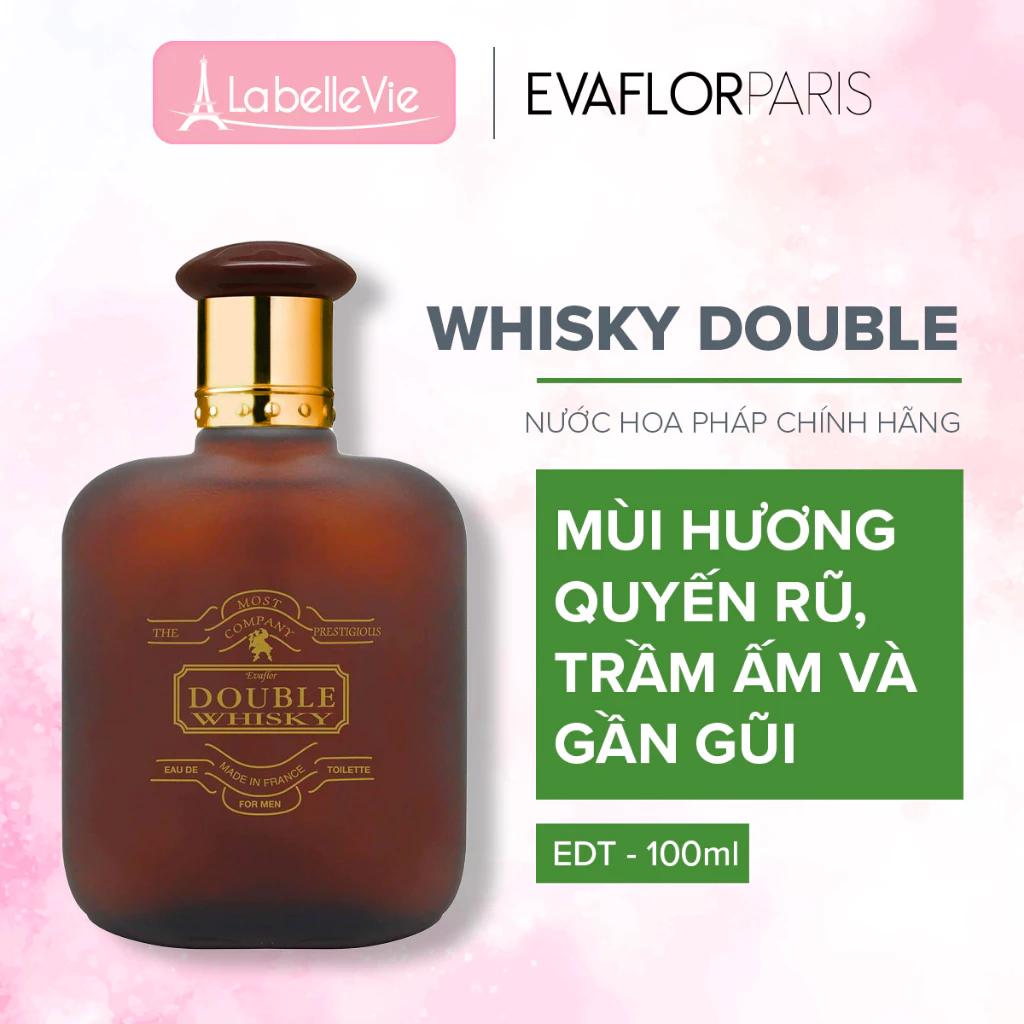 Nước hoa nam Evaflor Whisky Double chính hãng Pháp hương thơm quyến rũ gần gũi 100ml
