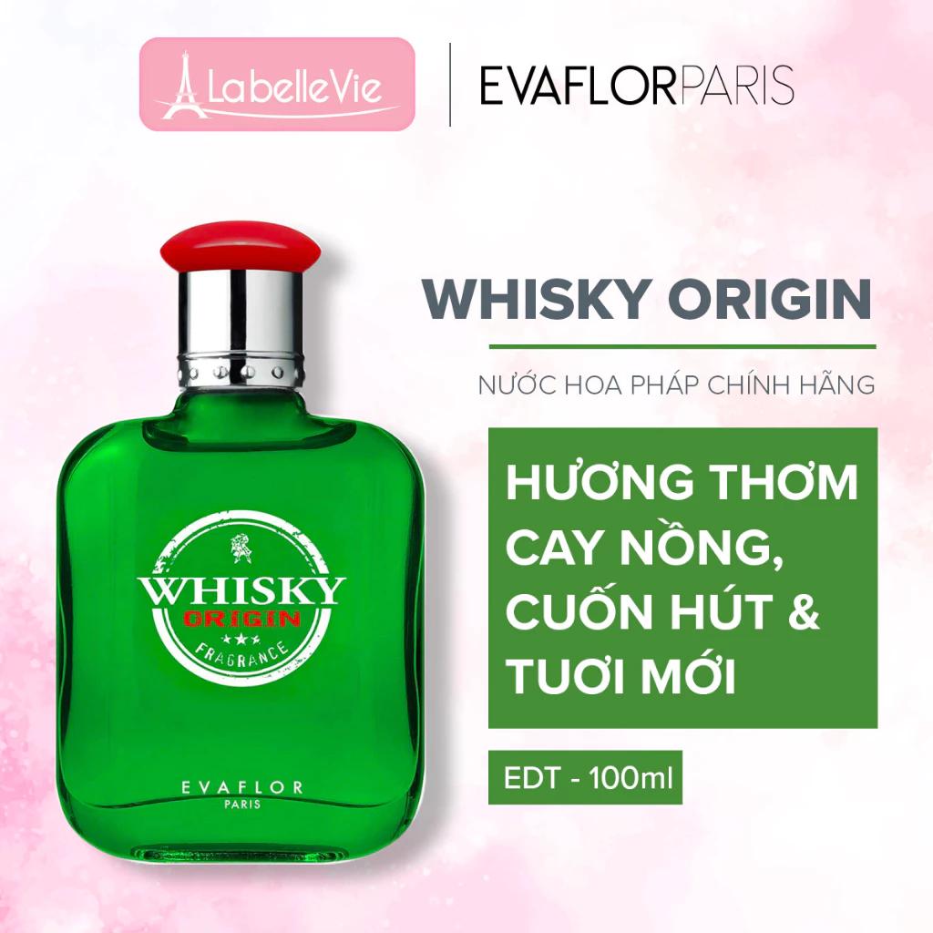 Nước hoa nam Evaflor Whisky Origin chính hãng Pháp hương thơm cay nồng cuốn hút 100ml