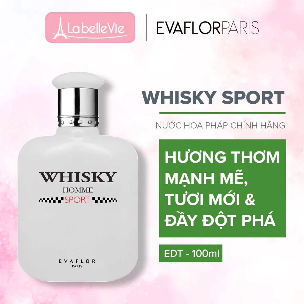 Nước hoa nam Evaflor Whisky Sport chính hãng Pháp hương thơm sang trọng thơm mát 100ml