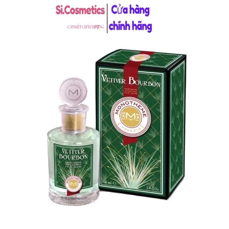 NƯỚC HOA NAM: Monotheme Vetiver Bourbon EDT Pour Homme 100ml Full Seal