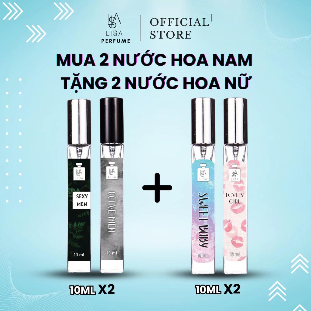 nước hoa nam,nữ 10ml [mua 2 tặng 2] 4 chai chỉ 99k thơm lâu 6-8h tỏa hương 1-2m