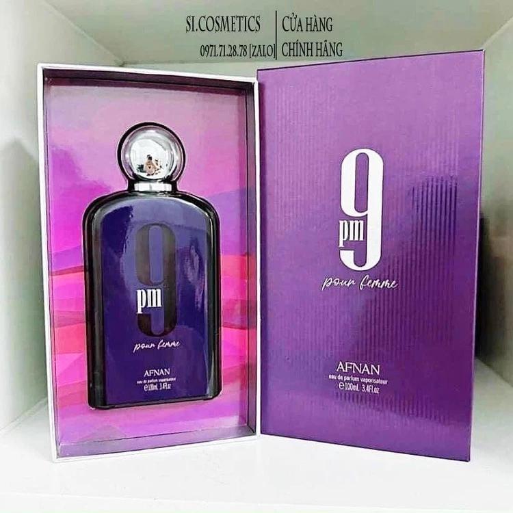 Nước hoa nữ AFNAN 9pm tím pour femme edp 100ml