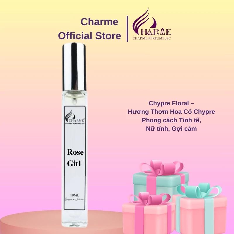 Nước hoa nữ Charme Rose Girl 10ml gợi cảm nhẹ nhàng sang trọng