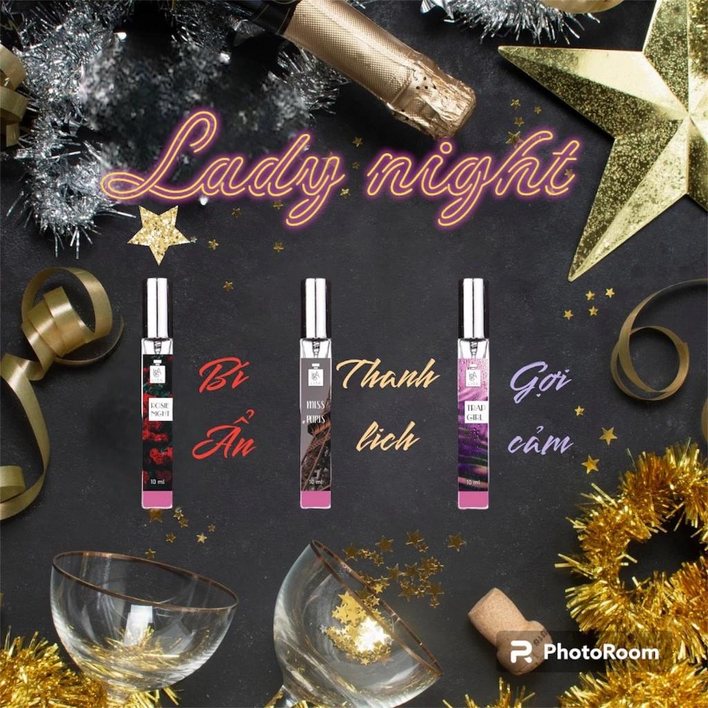 Nước hoa nữ Lady Night - Combo 3 chai nước hoa nữ chuyên dụng cho các bạn nữ tỏa sáng trong các buổii tiệc