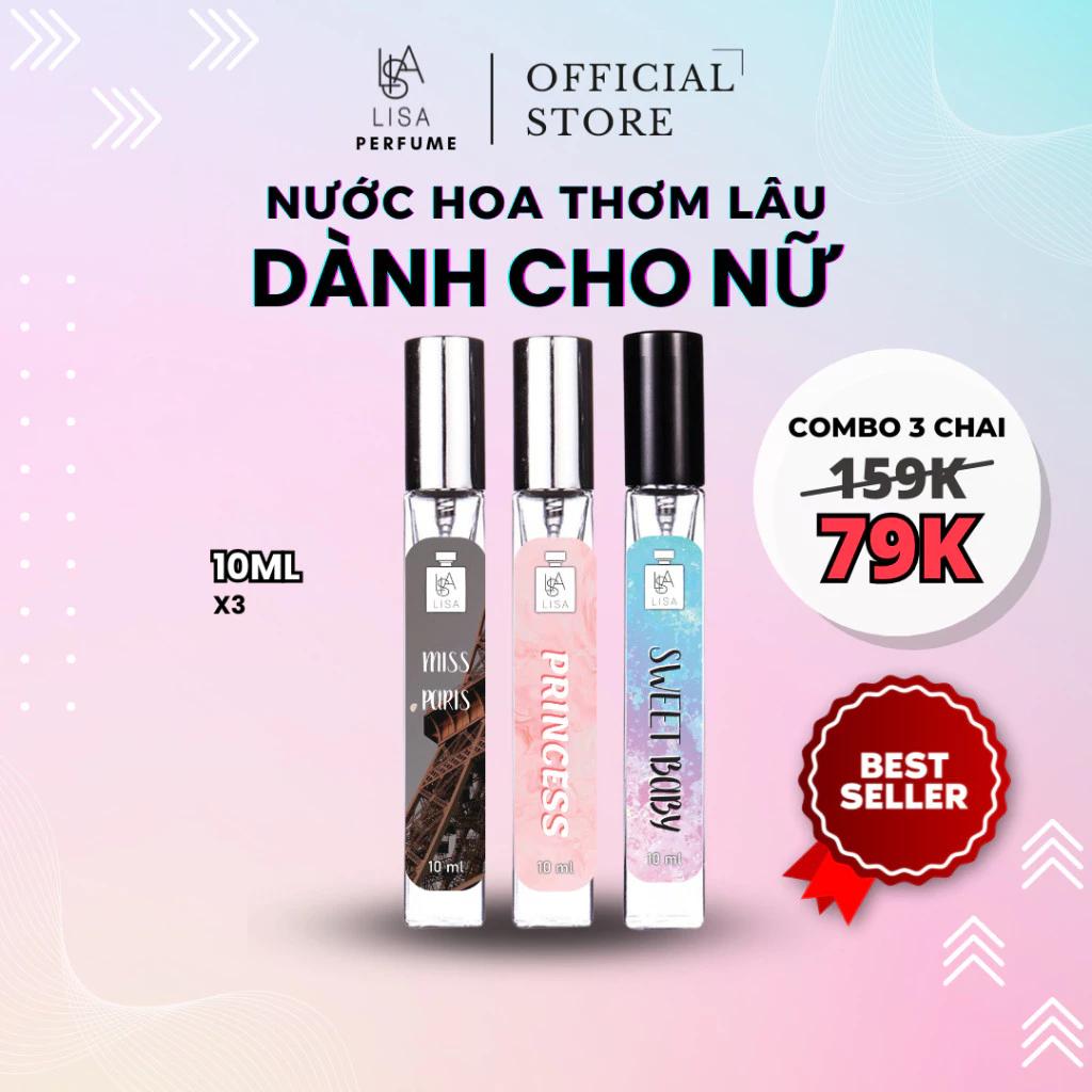 Nướchoa nữ COMBO3CHAI PRINCESS - MISPARIS - SWEETBABY NƯỚC HOA NỮ,LƯU HƯƠNG 6-8 TIẾNG SIÊU TIỆN DỤNG