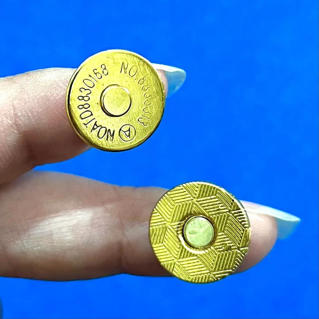 Nút Hít Nam Châm Loại Cao Cấp (bán sỉ 100 cái) Gắn Túi, Đường Kính 1.4cm.Phụ Kiện Handmade Làm Ví, Túi Xách