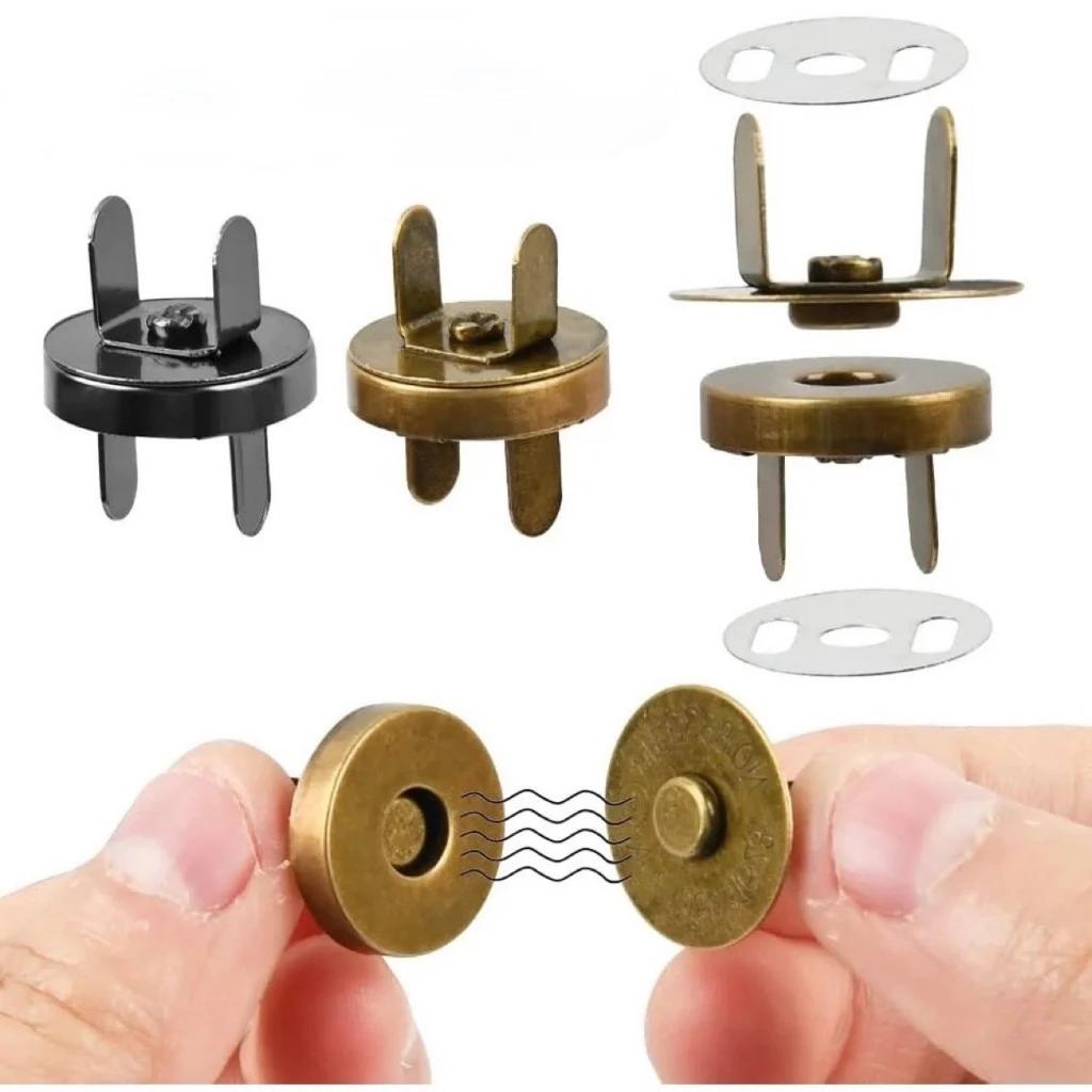 Nút hít nam châm mini gắn túi ví [100 cái] loại dày,bền đường kính 1.4cm, 1.8cm, nguyên liệu làm khóa túi xách handmade