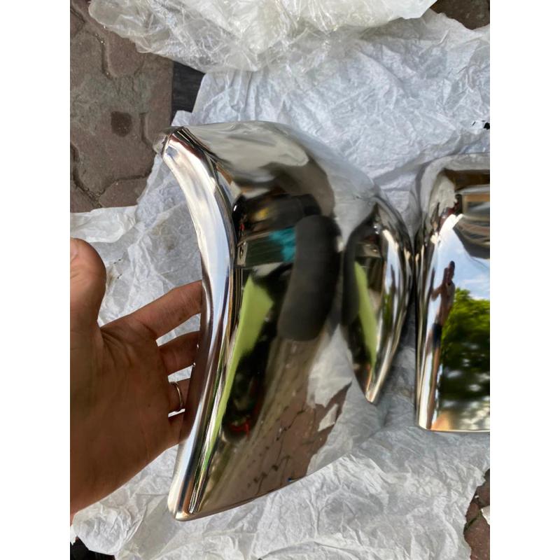 ốp ba đờ sốc , mỏ cản trước kia1t4,k165,k140 inox 304 dày bóng chuẩn phim zin( cả đôi)